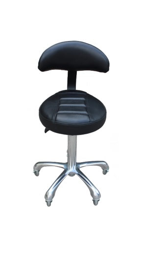 HOMCOM Saddle Stool, PU Leather Adjustable Rolling Salon Chair for Massage,  Spa, Clinic, Beauty and Tattoo, Black Stool Massage Spa Clinic Tattoo |  AOSOM UK